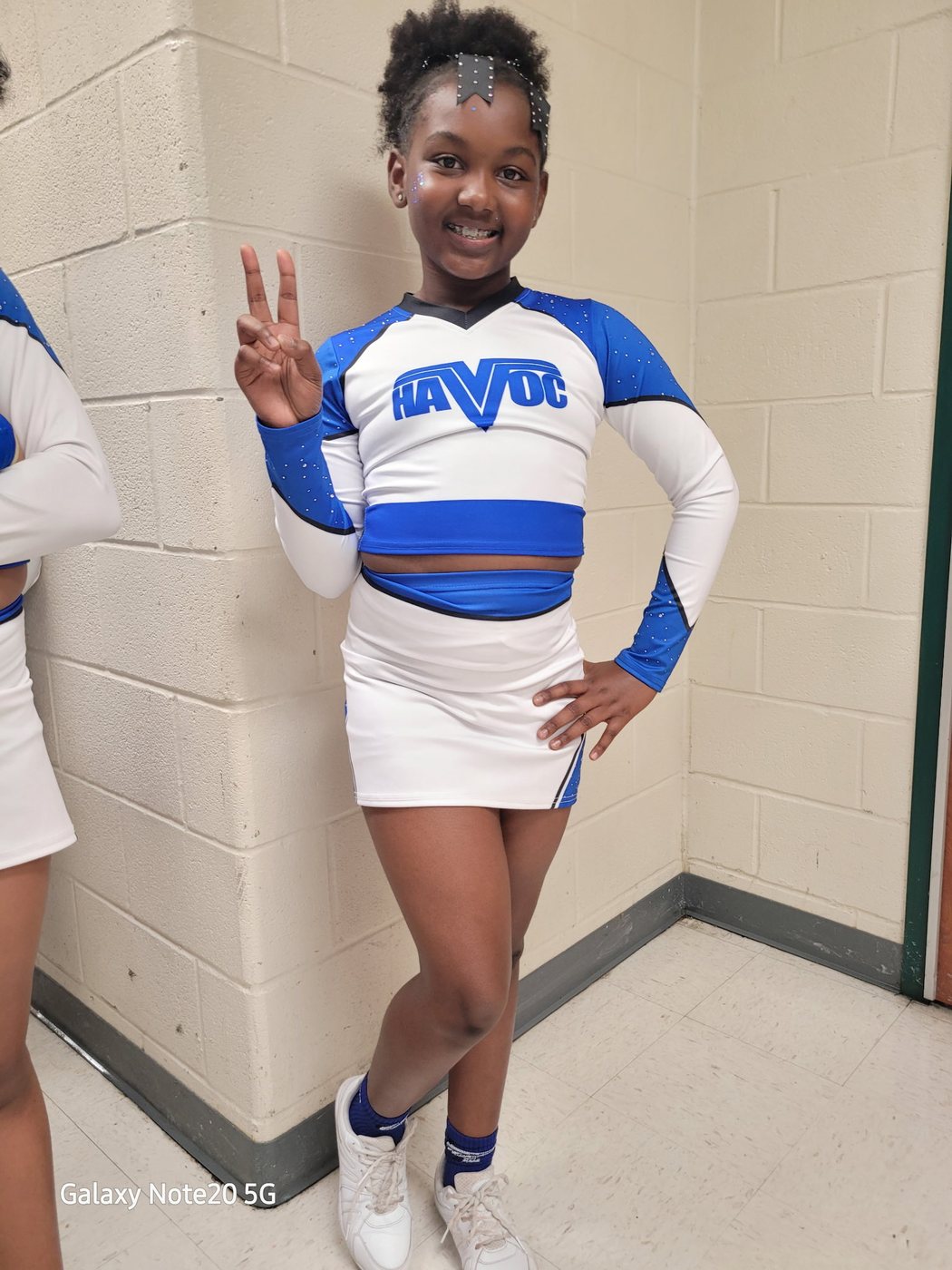 Draya West cheer uniform